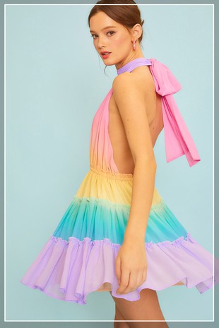 DEGRADE COLOR DRESS