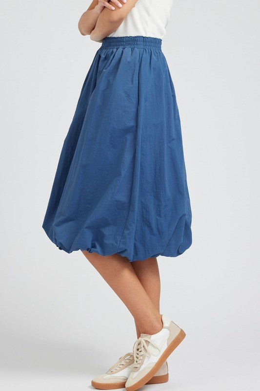 BALLON BUBBLE MIDI SKIRT