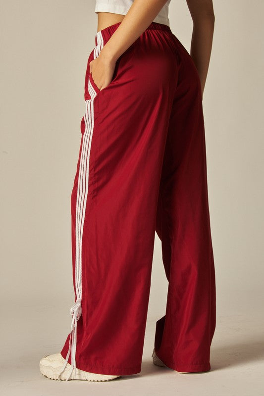 RIBBON TIE TRACK PANTS