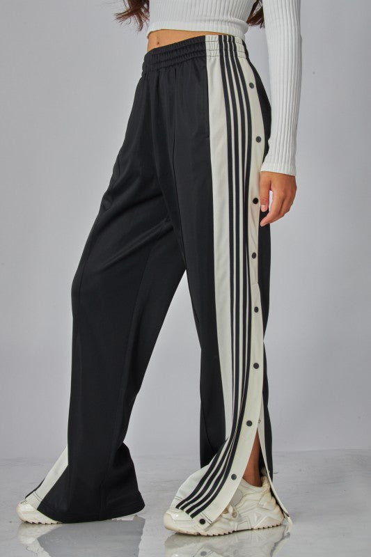 SIDE SNAP TRACK PANTS