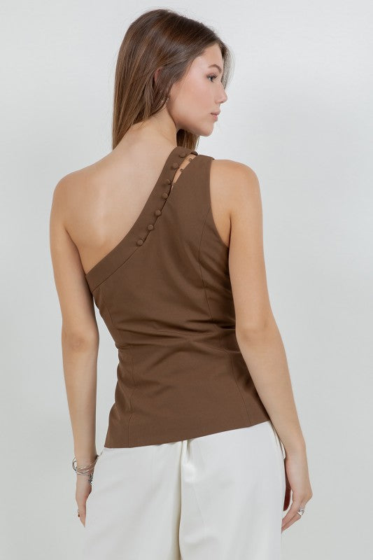 ACCENT ONE SHOULDER TOP
