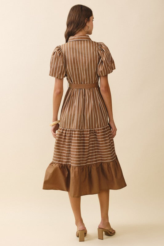 ALLORA STRIPED DRESS