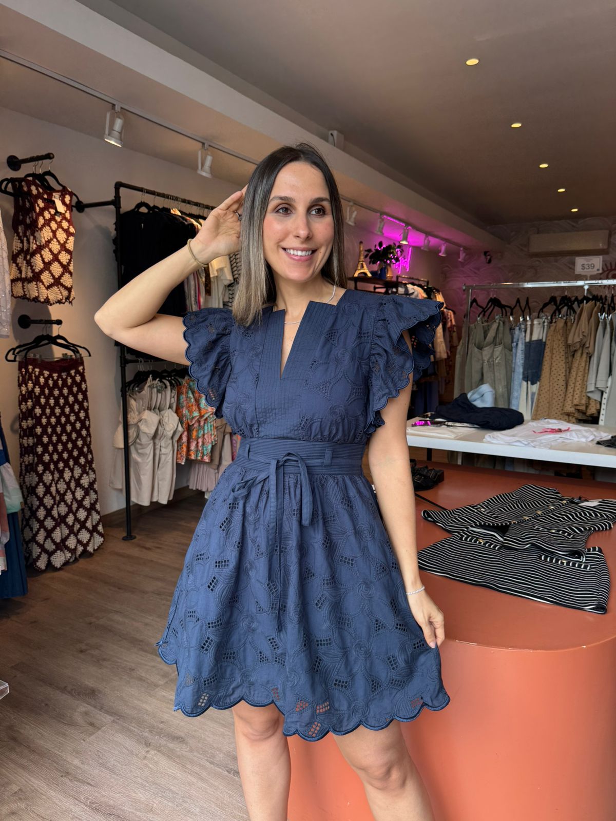 ALAMARA EYELET DRESS