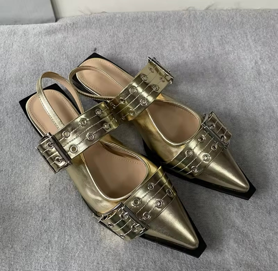 LUXURY DOUBLE BUCKLE SHOES