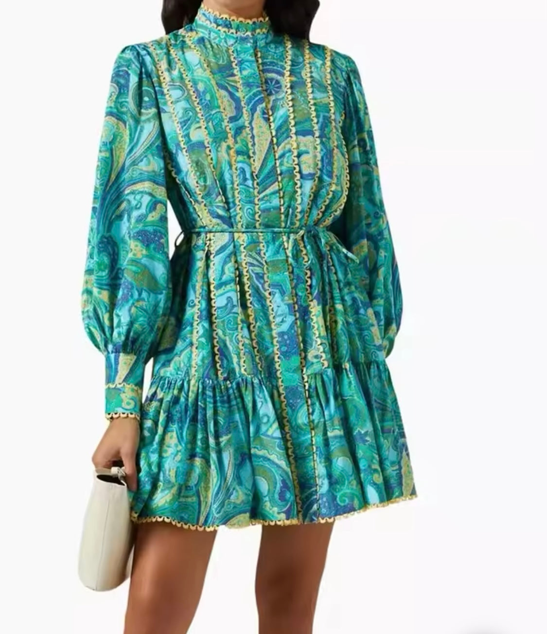 GREEN MARMOL DRESS