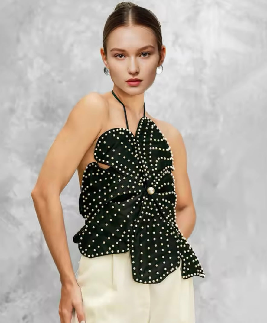 BLACK FLOWER TOP