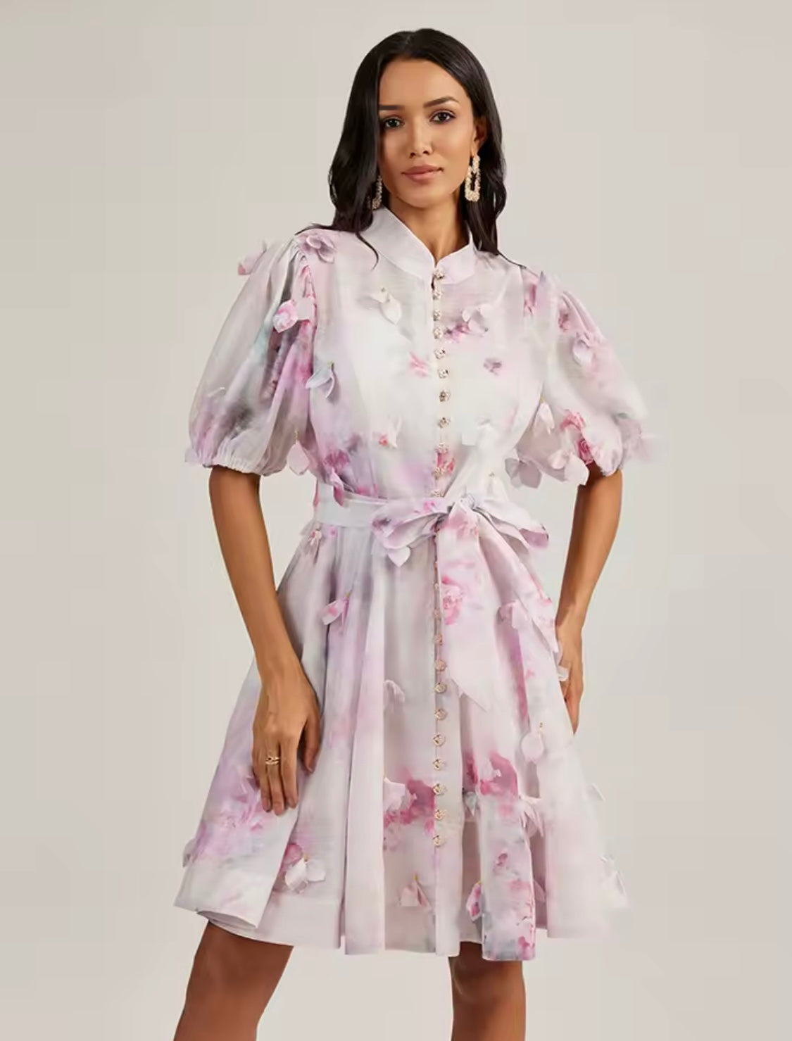 KENZA FLOWERS DRESS