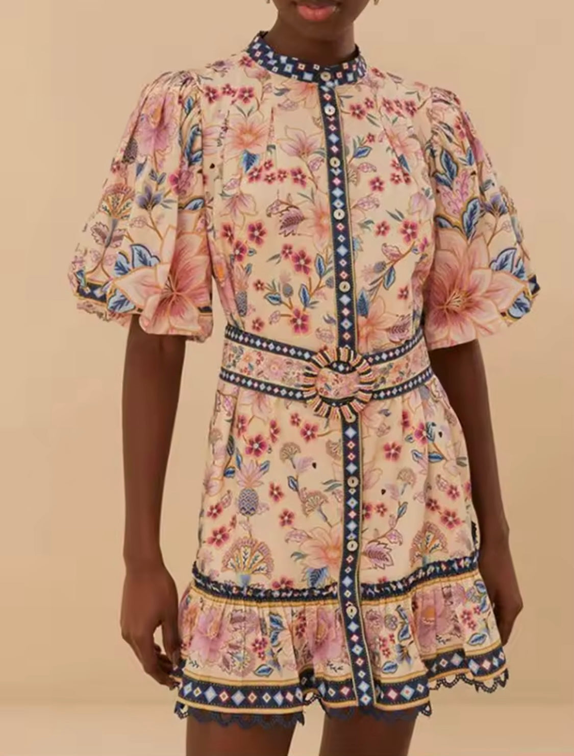 AINHOA FLOWERS DRESS