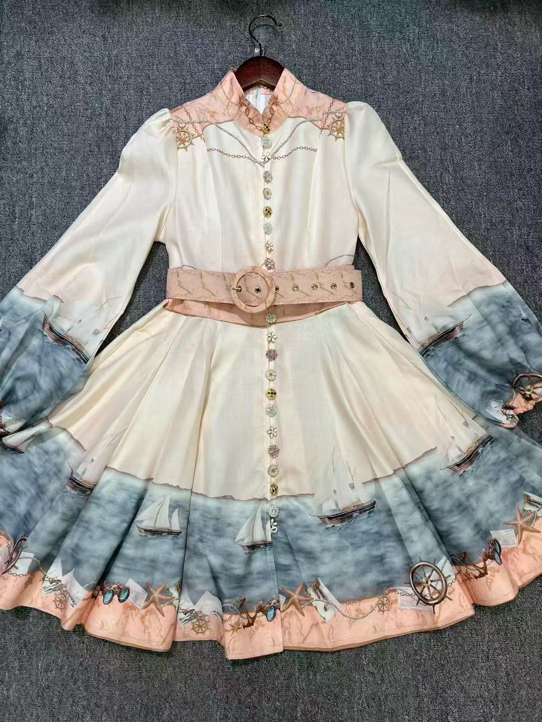 PRINT MARINE DRESS