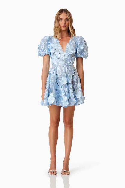 LIANNE SHORT FLOWER DRESS