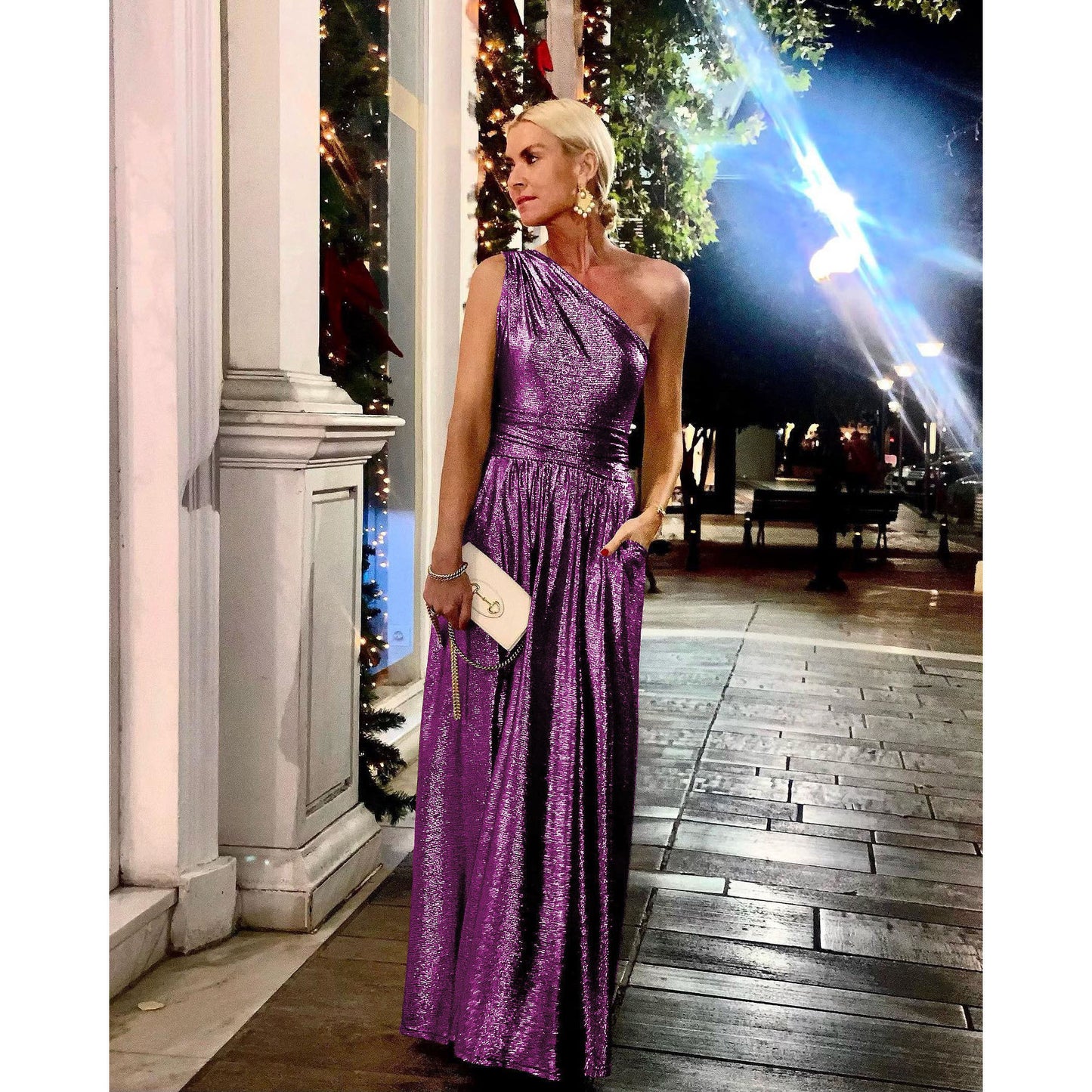 CARINA ONE SHOULDER DRESS