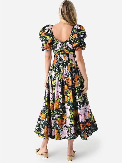 SHOULDER DRAMA DRESS