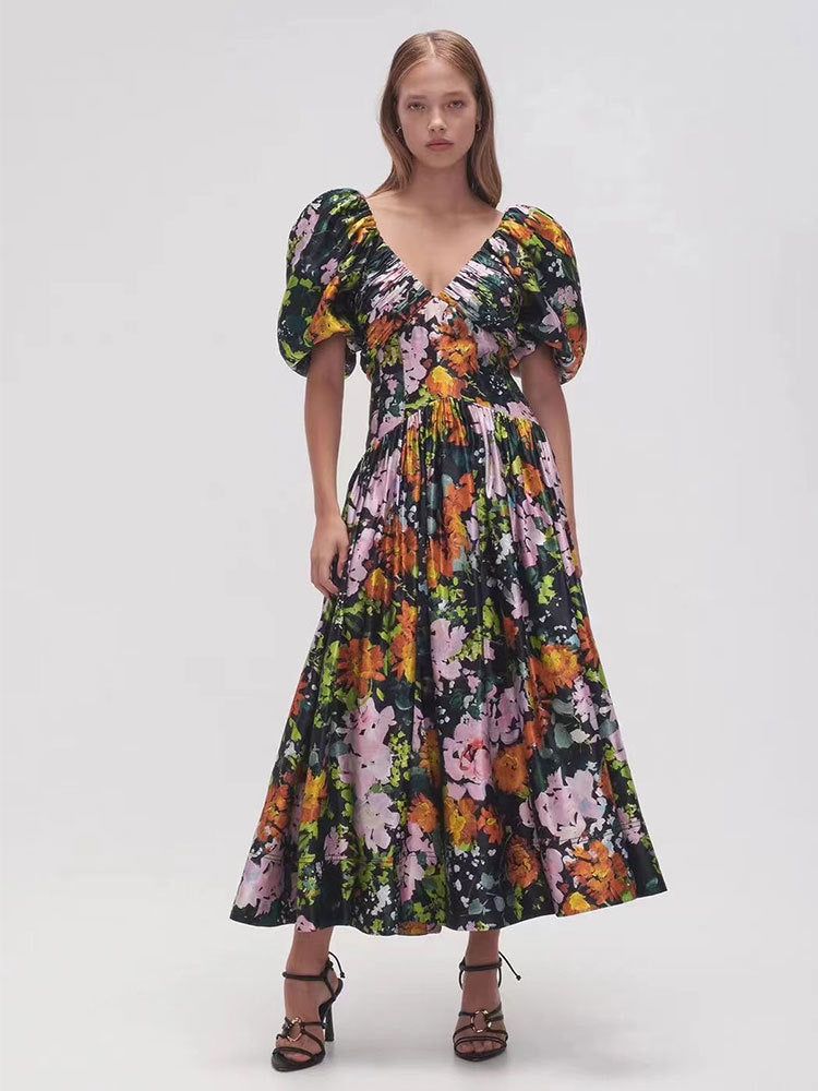 SHOULDER DRAMA DRESS