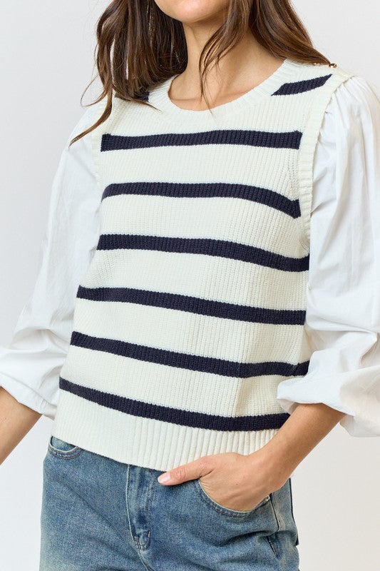 LONG PUFF SWEATER