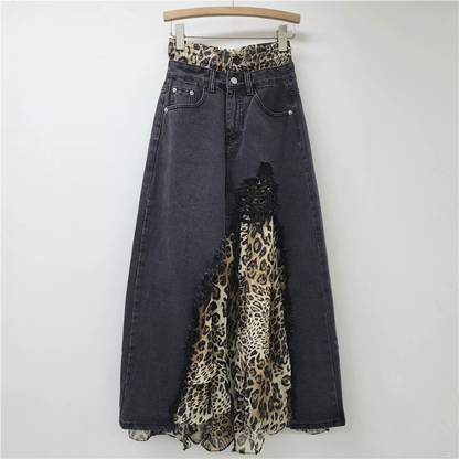 LAURA LEOPAR SKIRT