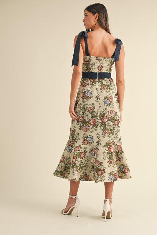 TAPESTRY MIDI DRESS