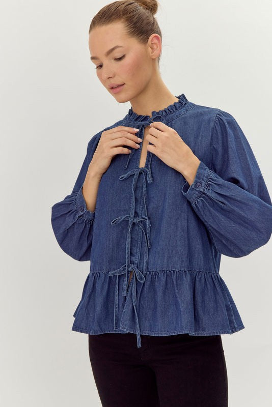 CUTES DENIM TOP