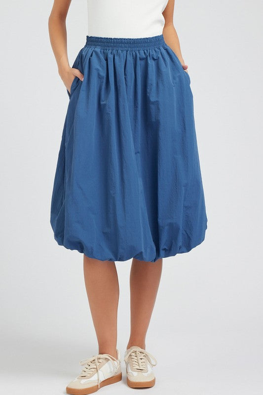 BALLON BUBBLE MIDI SKIRT