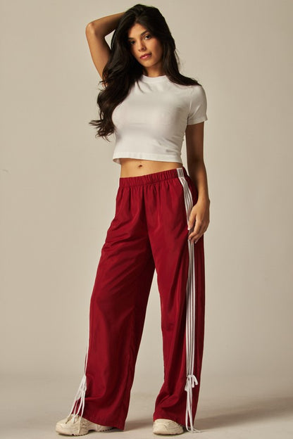RIBBON TIE TRACK PANTS
