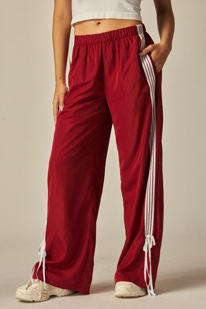 RIBBON TIE TRACK PANTS