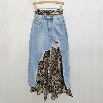 LAURA LEOPAR SKIRT