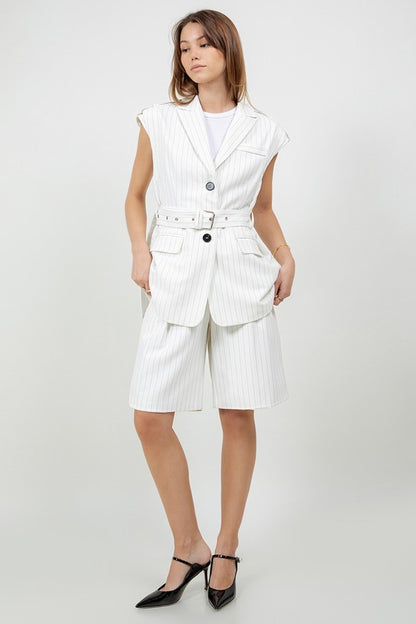 STRUCTURED BERMUDA SET