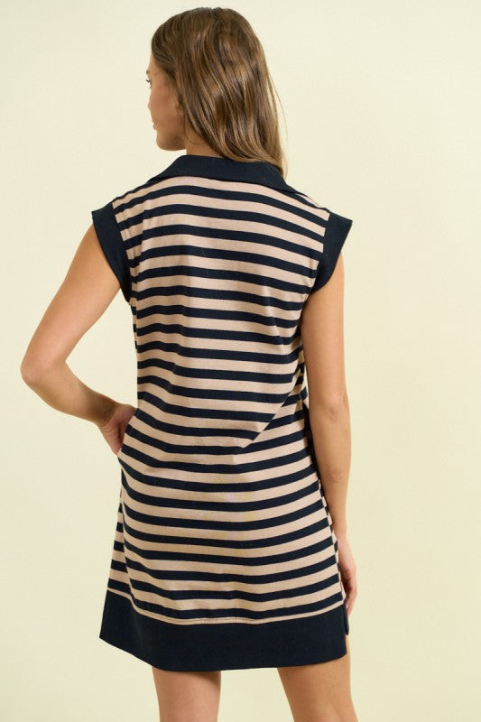 HALF ZIP UP DRESS