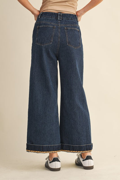 ROLL UP DENIM PANTS