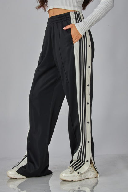 SIDE SNAP TRACK PANTS