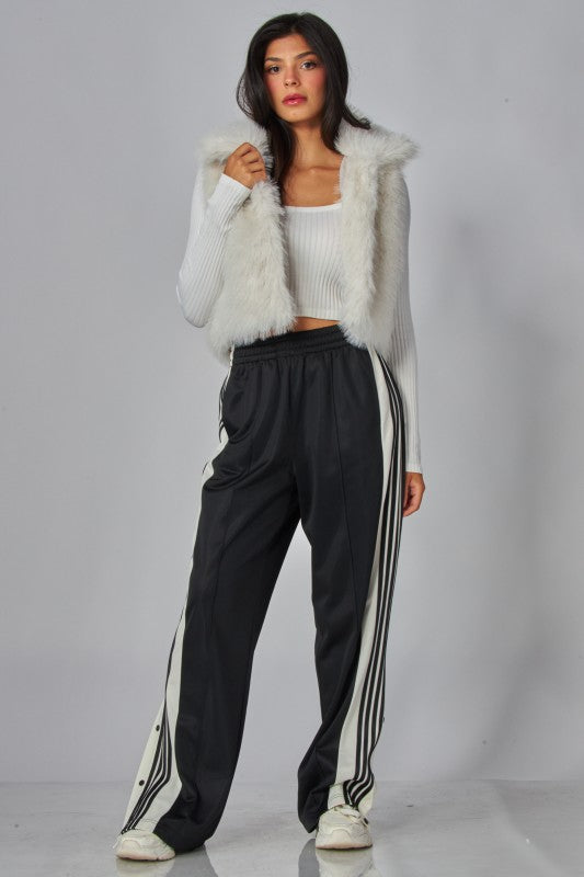 SIDE SNAP TRACK PANTS