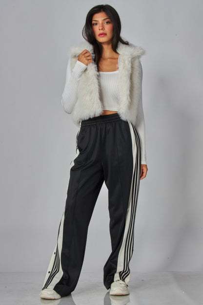 SIDE SNAP TRACK PANTS