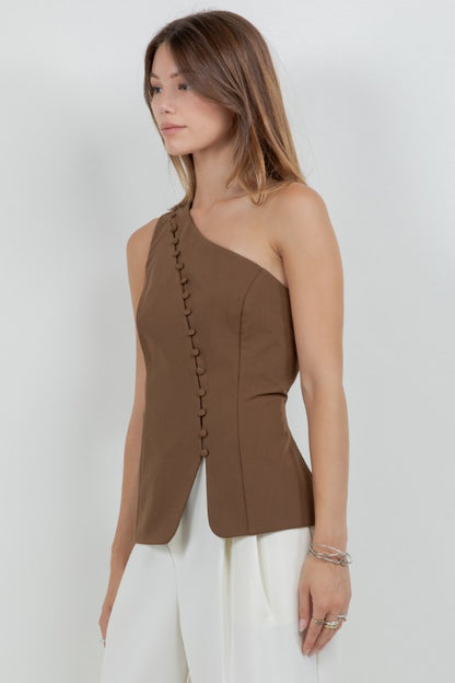 ACCENT ONE SHOULDER TOP