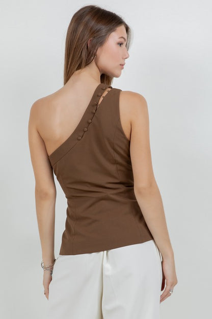 ACCENT ONE SHOULDER TOP