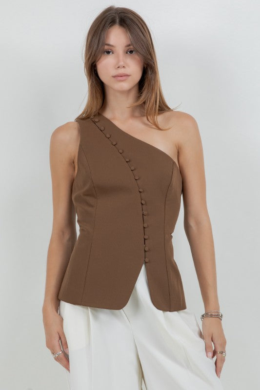 ACCENT ONE SHOULDER TOP