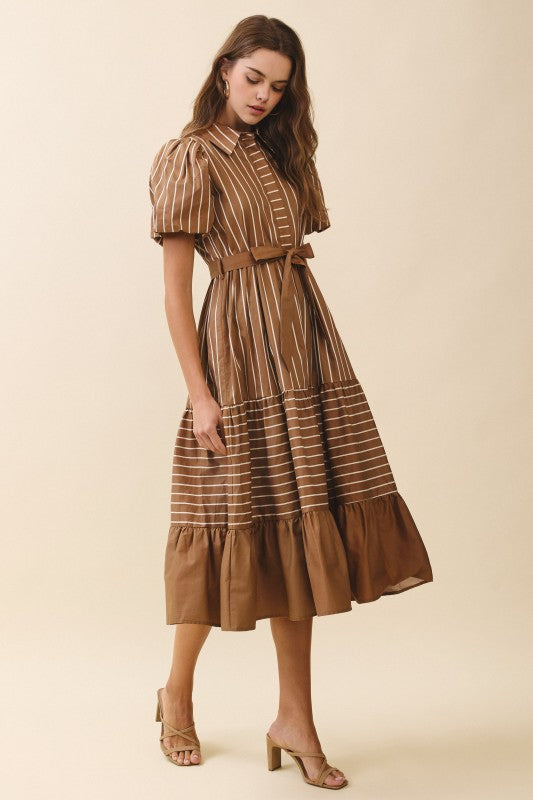 ALLORA STRIPED DRESS