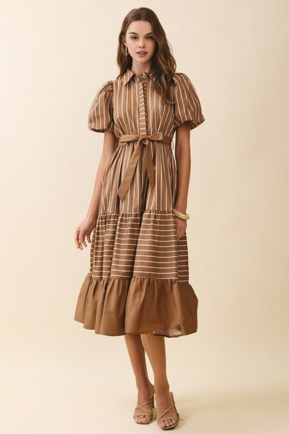 ALLORA STRIPED DRESS