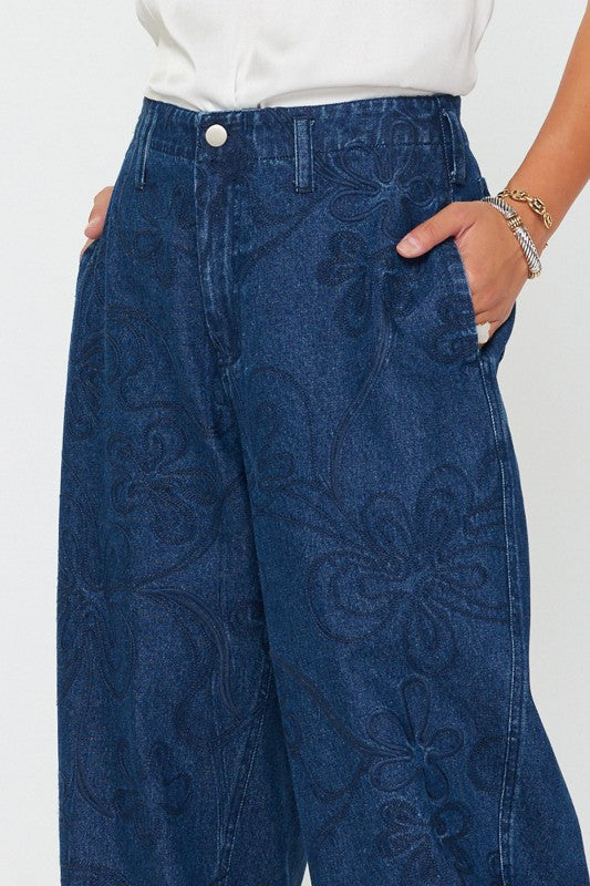 EMBROIDERY PATTERN JEANS