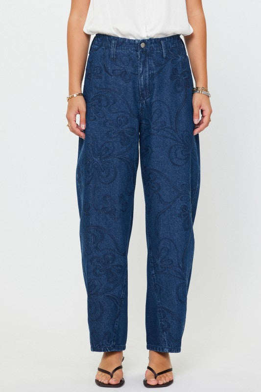 EMBROIDERY PATTERN JEANS