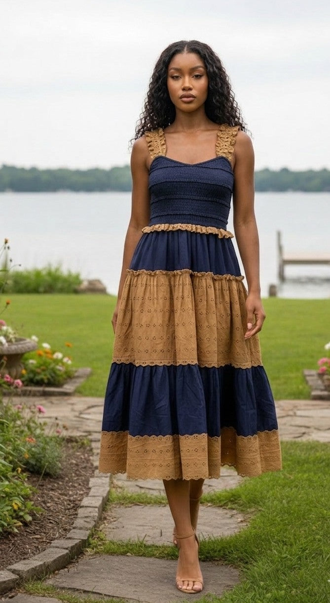 FLUTTES SCALLOP DRESS