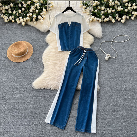 HEART SHAPE DENIM SET