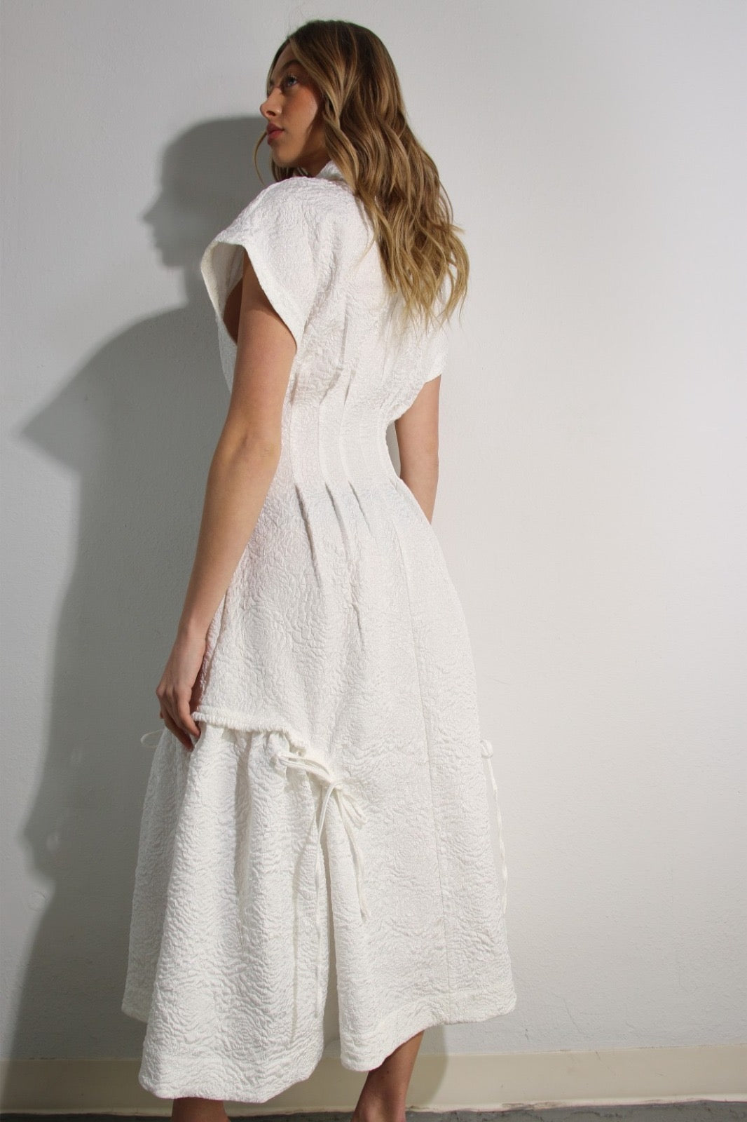 EMBOSSED LONG DRESS