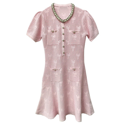PEARLS BOW DRESS