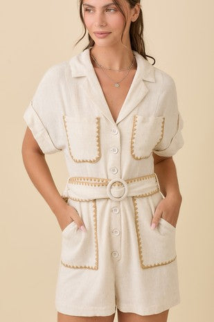 LAPEL ROMPER