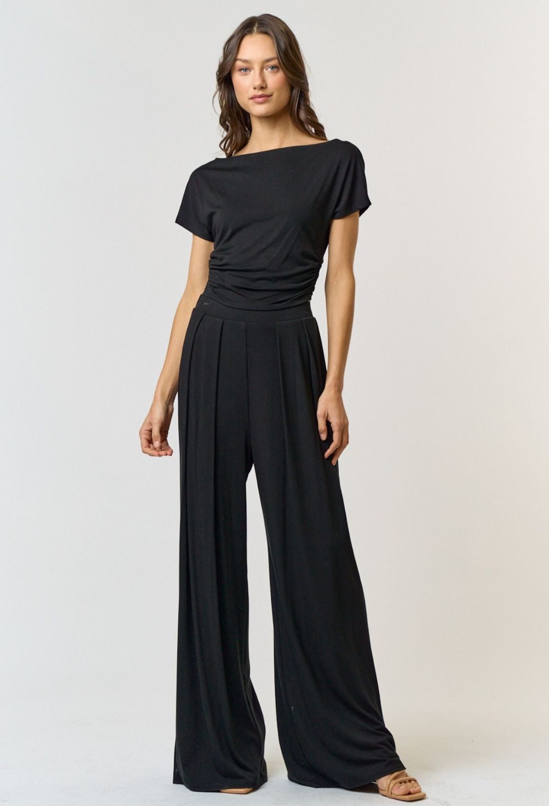 STYLISH ELASTIC DRAPED SET
