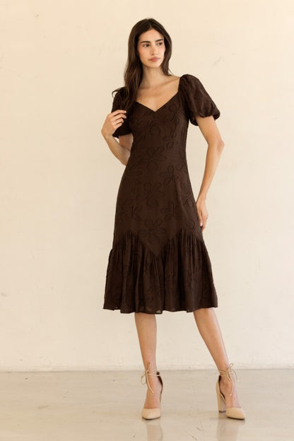 CAOBA RUFFLED DRESS