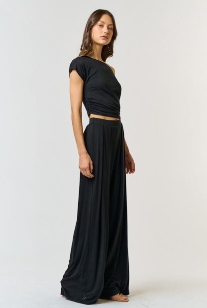 STYLISH ELASTIC DRAPED SET