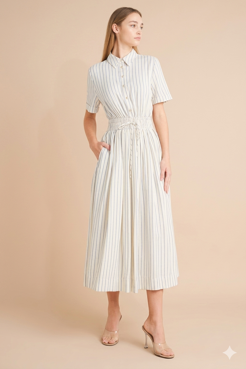 VANESSA STRIPED DRESS