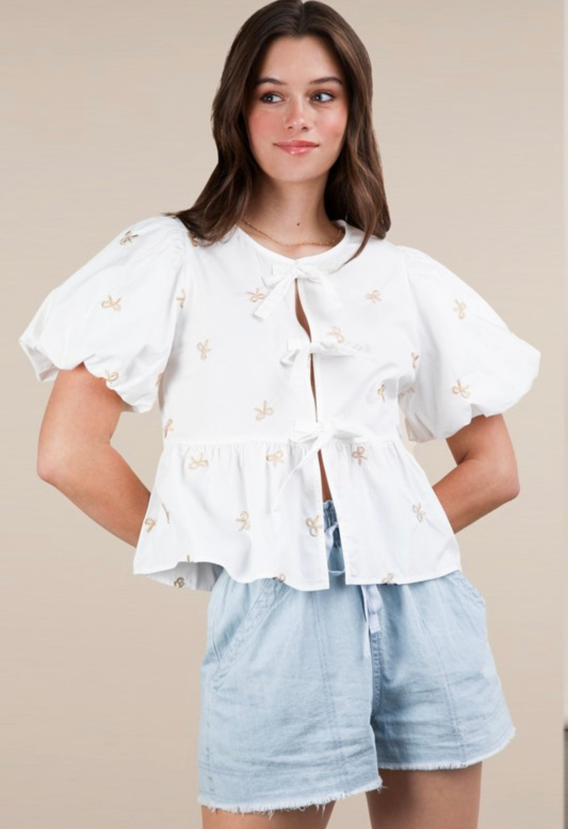 BOW TRAP SHIRT