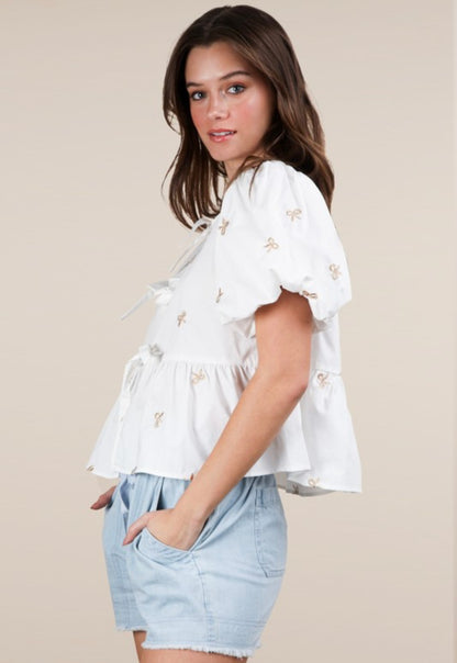 BOW TRAP SHIRT