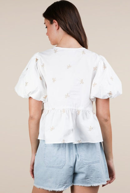 BOW TRAP SHIRT